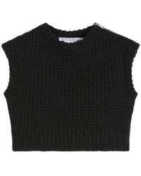 Max Mara - Sleeveless Crop Sweater - Lyst