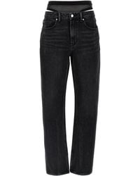 Alexander Wang - 'Schlitzer Hem Prestyle Hotfix Mesh undie' Jeans - Lyst