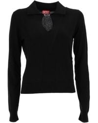 DIESEL - M-Lilli Teardrop Cutout Top - Lyst