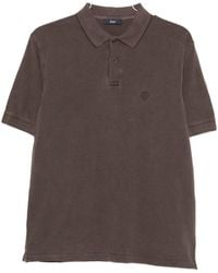 Herno - Logo Cotton Polo Shirt - Lyst
