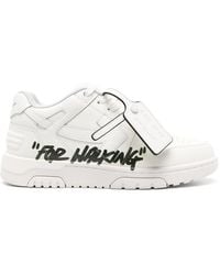 Off-White c/o Virgil Abloh - Off- Out Of Office "For Walking" Leather Sneakers - Lyst