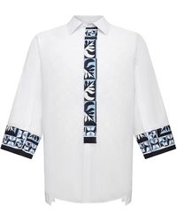 Dolce & Gabbana - Hemd mit Maiolica-Print - Lyst