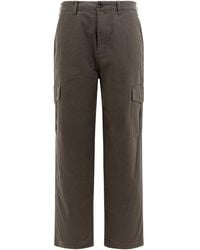 Vince - Cotton And Linen Cargo Trousers - Lyst