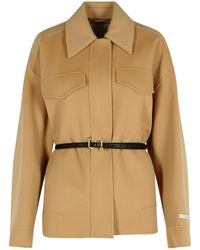 Sportmax - 'cantore' Camel Virgin Wool Jacket - Lyst