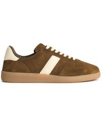 Tom Ford - 'archer' Brown Suede Sneakers - Lyst