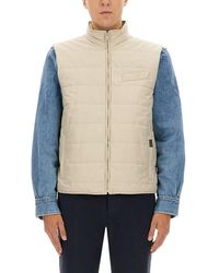 Fay - Quilted Zipped Gilet - Lyst