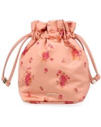 Ganni - Mini Pouch Handbag With Stamp Design - Lyst