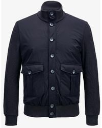 Herno - Button Fastening Padded Jacket - Lyst