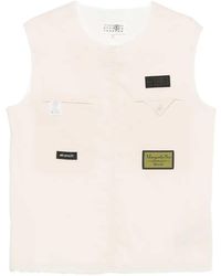 MM6 by Maison Margiela - Vest With Logo Patch - Lyst