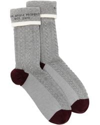 Golden Goose - Socks High Rib/Braid/ Jacquard Logo - Lyst