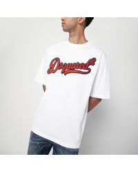 DSquared² - T Shirt With Logo Embroidery - Lyst