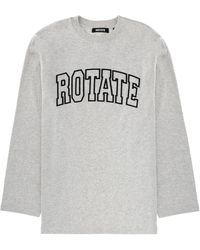 ROTATE BIRGER CHRISTENSEN - Logo Crew Neck T-Shirt - Lyst