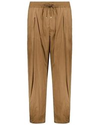 Herno - Drawstring Elastic Waist Pants - Lyst