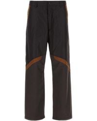 Moncler - Gray Paneled Trousers - Lyst
