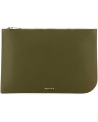 McQueen - Leather Large Sling Pouch - Lyst