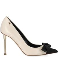 Elisabetta Franchi - Butter Pump With Bow - Lyst