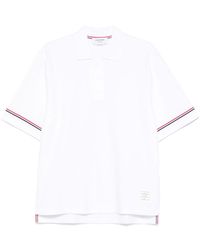 Thom Browne - T-Shirt Met Rwb-Streep - Lyst