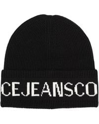 Versace Jeans Couture - Wool And Acrylic Beanie - Lyst