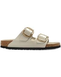 Birkenstock - Arizona Big Buckle Hex Shine Oyster, Natural Lea - Lyst