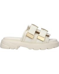 Bottega Veneta - Herrens Stoffbeige/Seilsandalen und Clogs - Lyst