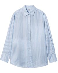 TOTEME - Striped Silk Shirt - Lyst