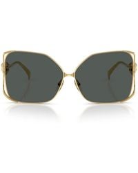 Versace - Sonnenbrille Ve2288 100287 Gold/Dunkelgrau Damen - Lyst