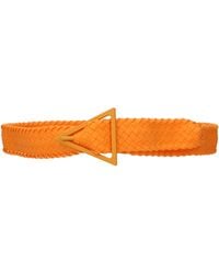 Bottega Veneta - Cinture Uomo Gomma Arancione/Mandarino - Lyst