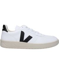 Veja - Sneakers V 10 Uomo Eco Pelle Bianco/Nero - Lyst