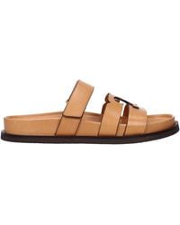 Tory Burch - Loafers And Clogs Leather/Camel - Lyst