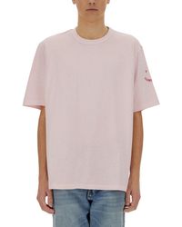 Paul Smith - T Shirt With Embroidery Ps Happy - Lyst
