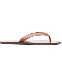 Manebí - Leder-Tanga-Sandalen - Lyst
