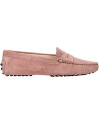 Tod's - Tod 's Mocassini Frau Wildleder Pink - Lyst