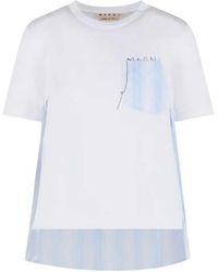 Marni - Striped T Shirt With Pocket - Lyst