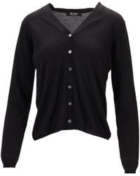 LA ROSE - Cardigan Knit - Lyst