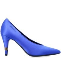 Versace - Gianni Satin Pumps 90 Mm - Lyst