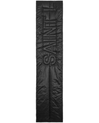 Saint Laurent - Sciarpa Imbottita Di Logo - Lyst