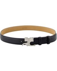 Courreges - Ac 25 Mm Riem Leer Zwart - Lyst