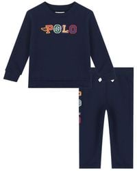Polo Ralph Lauren - Set Crewneck Sweatshirt With Pants - Lyst