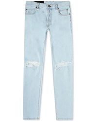 Balmain - Distressed Skinny Jeans - Lyst