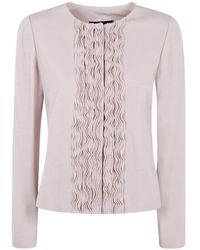 Emporio Armani - Ruffled Jacket - Lyst
