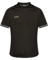 EA7 - T-Shirt Met Logoprint - Lyst