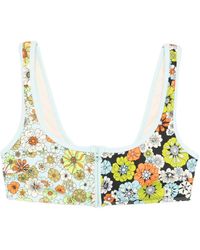 ALÉMAIS - Blossom Zip Scoop Top - Lyst