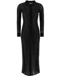 Alexander Wang - Embellished Viscose Shirt Dress - Lyst