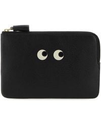 Anya Hindmarch - Leather Loose Pocket Eyes Pouch - Lyst