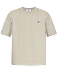 Stone Island - T -Shirts und Polos grau - Lyst
