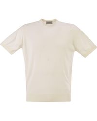 John Smedley - Kempton Katoenen Trui Met Ronde Hals - Lyst