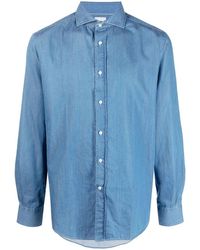 Brunello Cucinelli - Denim Cotton Shirt - Lyst