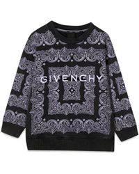 Givenchy - Crewneck Sweatshirt Patterned Print And Logo - Lyst
