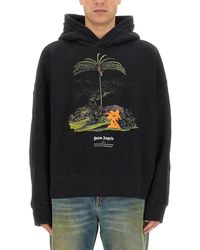 Palm Angels - Enzo Sweatshirt From The Tropics - Lyst
