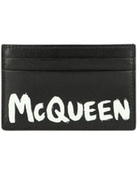 Alexander McQueen - Alexander Mc Queen Mc Queen Graffiti Card Holder - Lyst